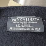 Parkhurst Canada Black Lambswool Angora Cardigan‎ Sweater Goldtone Button… Size L Photo 4