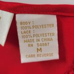 Victoria's Secret VTG Victoria Secret Lingerie Womens M Red Lace Slip Dress Nightgown Gold Label Photo 11