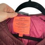 J.Crew Quilted Lightweight Primaloft Signature Puffer Lady Jacket Maroon Women 4 Photo 3