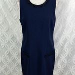 Karl Lagerfeld 5 for $25| Women Size 10 Lace detail Navy Sheath Dress Photo 2