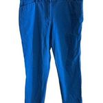 Worthington  Womens Blue Ankle Pants Size 12 Cotton & Spandex Blend Photo 0