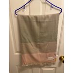 Avoca The Mill Women's One Size Silk Merino Wool Scarf Shawl Blue Photo 3