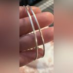 ALEX AND ANI  Charm Bangle Bracelets “Because I Love You” and “Love” Silver tone Photo 3