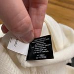 Lane Bryant  Turtleneck Top Womens Size 26 Cream Short‎ Sleeve Knit Keyhole Back Photo 7