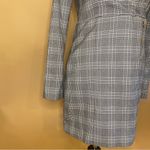 ZARA Grey Plaid Jeweled Blazer Mini Dress Size S NWT Photo 6