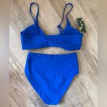 Blooming Jelly  Women’s S / M Blue Bikini Swim Suit Set New NWT Photo 5