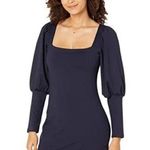 Susana Monaco  Puff Sleeve Square Neck Mini Dress Photo 0