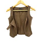 Dazy Brown Retro Mod Bow Crop Top Size S Hook Eye Closure Sleeveless Y2K Style Photo 1