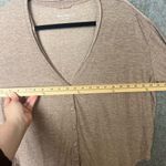 Outdoor Voices Woman Size Medium lightweight Tan Button-Down Shirt Photo 2