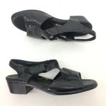 SAS black croc suntimer leather open toe sandals Size 9 Photo 1