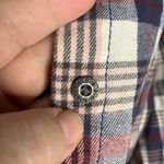 Noble outfitters plaid button down shirt 100% cotton casual western women's 1X Pink Photo 3