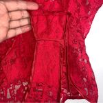 Victoria's Secret Vintage Victoria’s Secret M Red Lace Teddy/‎ Bodysuit 1995 CPB52 Photo 4