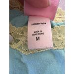 Victoria's Secret Vintage  Lounge Pants Flare Leg Lace Trim Y2K Blue Green Size M Photo 2