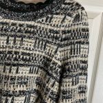 House of Harlow 1960 Black and Cream Knit Sweater Size Medium Photo 7