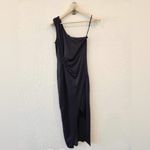 Bardot  Avril One-Shoulder Maxi Black Dress Sz 6 Photo 1
