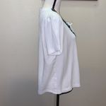 Gepetto vintage 80s tie up short sleeve shirt White Size L Photo 3