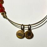 ALEX AND ANI - Red/Orange/Gold Beaded Bangle Bracelet, Gold, EUC Photo 1