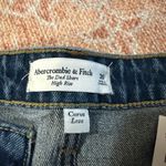 Abercrombie & Fitch NWT the dad short high rise dark wash size 30 or 10 denim Photo 2