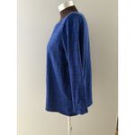 Habitat Clothes to Live In Shirt Womens Medium Blue Stripe Crinkle Lagenlook Photo 3