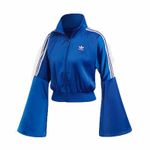 Adidas NWT Originals Blue Bellista Satin Bell Sleeve Track Top IN XS Photo 2
