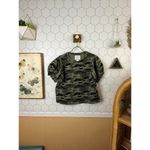 Velvet Tees Velvet by Graham & Spencer for Anthropologie Green Camo Sweatshirt - Size - Med Photo 1