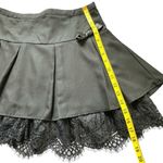Hot Topic Mini Skirt Black Large Pleated Goth Emo Lace Lined Bows Y2K Photo 7