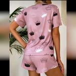 2 piece pajama set and matching sleep mask NIB Pink Size L Photo 1