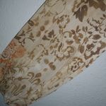 Assoluto M Boho All Over Floral Patchwork Long Sleeved Lined Top Orange Tan Size M Photo 1