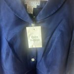 Talbots  deep Blue Women's silk top 8 petite nwt Photo 1