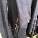 Dana Buchman Navy Microsuede Waterfall Open Jacket Photo 2