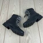 Sorel  Women's Lennox Leather Lace-Up STKD WP Boots US8.5 Black / Sea Salt $190 Photo 4