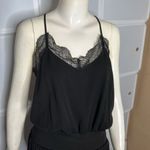 VICI  Kaylie Tencel Pocketed Lace Cami Jumpsuit Black Size Medium Photo 10