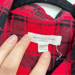 BeachLunchLounge Beach Lunch Loung Black & Red Plaid Button Down Shirt Dress Womens XS Buffalo Photo 4