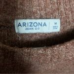Arizona Jeans  Oversized Striped Brown & Pink Crew Neck Sweater M Photo 2