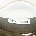 ZARA  Womens Career Work Modest Draped Ruched Side Sleeveless Midi Dress Size M Photo 3