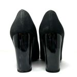 Ellen Tracy black fabric heels, made in Italy, size 9.5 Photo 6
