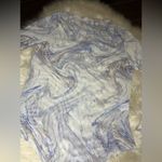 Gaze blue/pink print sheer longsleeved bodysuit sz large Blue Photo 2