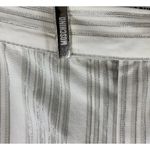 Moschino White and Silver Stripe Cotton Blend Cropped Pants Size 8 Photo 2