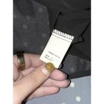 Princess Polly  Black White Polka Dot Floral V-Neck Sundress Mini Dress Size 4 Photo 4