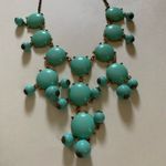 Aqua Bauble Necklace | Statement Jewelry | Tarnished Chain Blue Photo 1