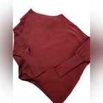 Maroon Oversized Slouch Sweater Poncho Pullover One Size Red Size undefined Photo 1