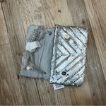 Nicole Miller NWT Clutch silver sequin crossbody purse Photo 0