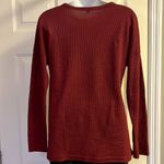 Unbranded Brick Red Pullover Long Sleeve Thermal Crew Neck Shirt Photo 2
