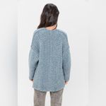Urban Outfitters NWOT Oversized Leo Ribbed Open-Front Blue Cardigan Photo 1