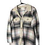 MELLODAY  Longline Oversized Flannel Jacket Shacket‎ Photo 1