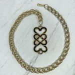 Gold Tone Abstract Heart Chain Link Belt Photo 0