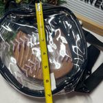 Clear Baseball Design Crossbody Bag Black Photo 4