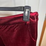 Traffic People Large Burgundy Corduroy Wide Leg Flare Pants Velvet 31" Inseam Red Photo 6