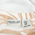 Rachel Zoe Womens Boho Beachy Zebra Print Tassel Hem Linen Blend Tunic Dress M Photo 1