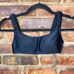J.Crew NWT Black Scrunchie Strap Bikini Swim Bathing Suit Top Women's Size XXS Photo 0